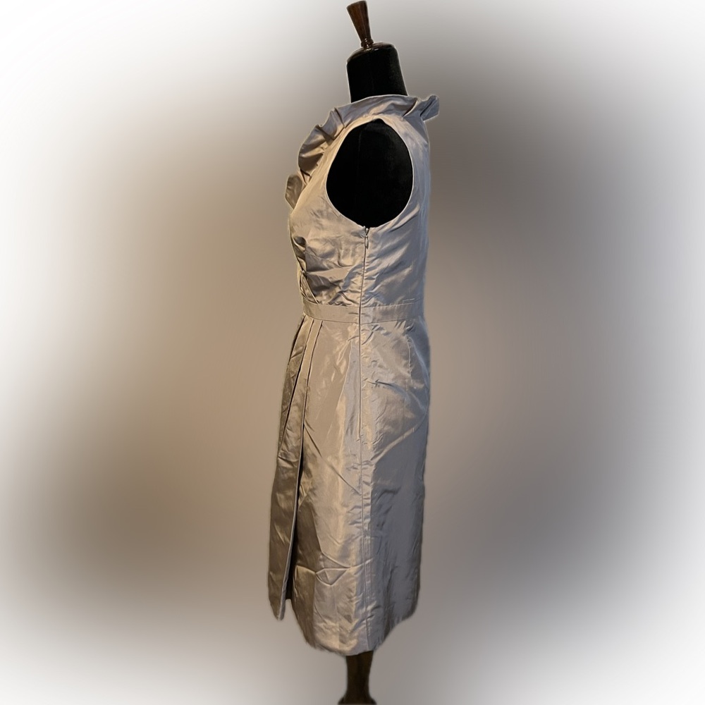 J. Crew Blakey Taffeta Fawn Color Formal Dress size 4 - Picture 5 of 14